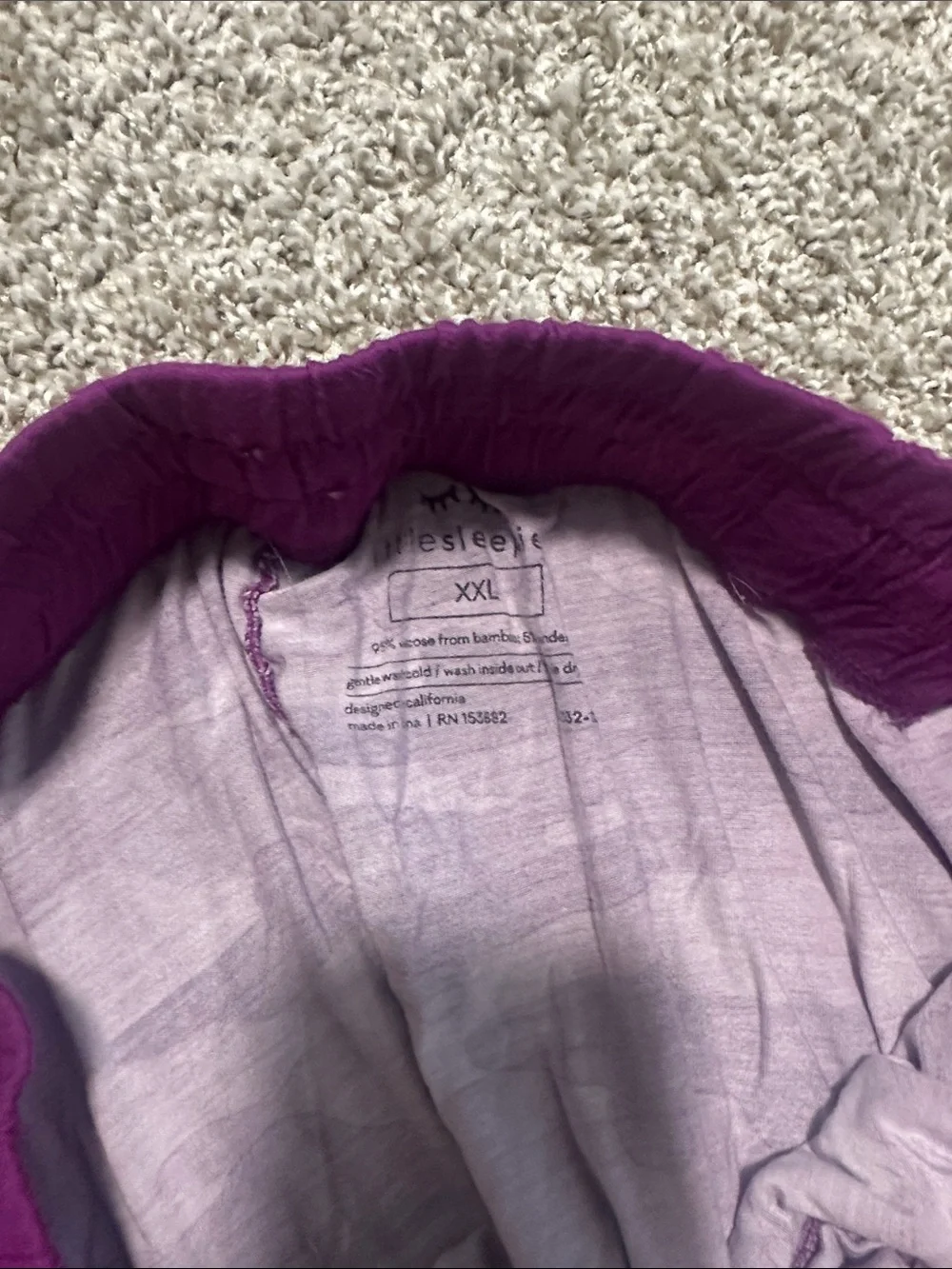 Little Sleepies soft purple